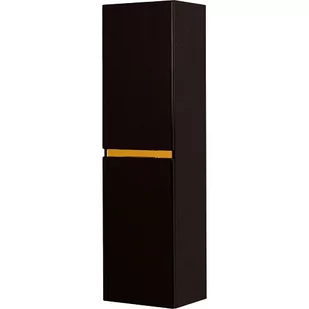 Czarny słupek łazienkowy wiszący złoty uchwyt 144x40 seria Diamond Gold Gante C - Szafki łazienkowe - miniaturka - grafika 1