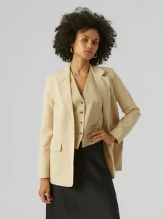 Vero Moda Blezer w kolorze beżowym - Marynarki i żakiety damskie - miniaturka - grafika 1