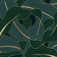 Fototapety - Fototapeta przejrzeć zielonym,petrol blueIzłotym - 375 x 270 cm - SANDERS & SANDERS - miniaturka - grafika 1