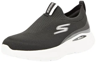 Skechers Damskie GO Run LITE Aurora Sky, czarne tekstylne/białe wykończenie, 8 UK, Czarna tekstylna biała wykończenie, 41 EU - Moda i Uroda OUTLET - miniaturka - grafika 1