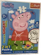 Puzzle - Puzzle TREFL 36 Gigant 48x67 cm - Świnka Peppa - 2w1 !!!! - miniaturka - grafika 1