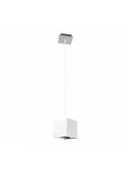 Lampy sufitowe - Zuma Line LAMPA wisząca BOX 50624 halogenowa OPRAWA aluminiowy Zwis kostka Biały - miniaturka - grafika 1