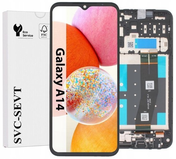 UTS-Group Wyświetlacz Do Samsung Galaxy A14 4G A145 Ramka Oryginał LCD Ekran