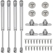 Zawiasy, okucia i inne akcesoria - Zestaw 4 sprężyn gazowych, siłowniki gazowe do mebli 200 N/20 kg, hydrauliczne sprężyny gazowe do drzwi szafek - miniaturka - grafika 1