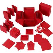 Scrapbooking - Eksplodujące Pudełko DIY Czerwone - miniaturka - grafika 1