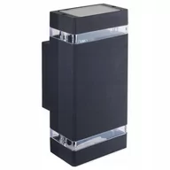 Lampy ogrodowe - LVT Lampa elewacyjna - kinkiet ogrodowy - oprawa zewnętrzna GU10 LED Hana kwadrat - Czarna OO1250 - miniaturka - grafika 1