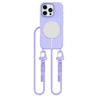 Etui i futerały do telefonów - Etui TECH-PROTECT MagNecklace MagSafe do Apple iPhone 16 Pro Fioletowy - miniaturka - grafika 1