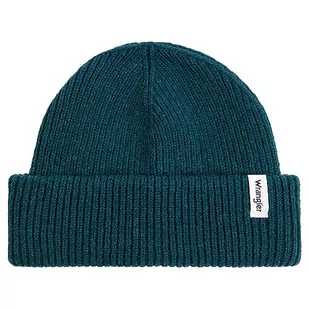 Wrangler Czapka męska Sign Off Beanie Hat, Deep Teal Green, jeden rozmiar - Czapki męskie - miniaturka - grafika 1