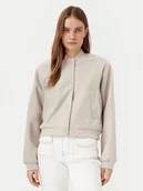 Kurtki damskie - Noisy May Kurtka bomber Eddi 27032203 Beżowy Regular Fit - miniaturka - grafika 1