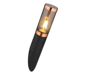 Lampy ogrodowe - Globo 3157BC - Kinkiet zewnętrzny BOSTON 1xE27/23W/230V IP44 czarny/miedź - miniaturka - grafika 1