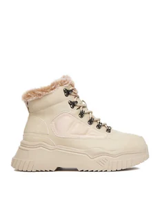 DeeZee Trzewiki HX24021-1 Beżowy - Botki damskie - miniaturka - grafika 1