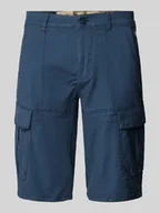 Spodenki męskie - Szorty cargo o kroju regular fit ze szwami działowymi - miniaturka - grafika 1