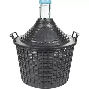 BROWIN Balon do wina 10 l w koszu plastikowym BROWIN 644010 - Domowy wyrób alkoholu - miniaturka - grafika 1