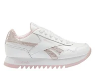 Buty dla dziewczynek - Buty dziecięce Reebok GW2650 ROYAL CL Białe - miniaturka - grafika 1