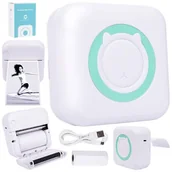 Drukarki kart i etykiet - Oem Pp Gr Przenośna Drukarka Termiczna Bluetooth - miniaturka - grafika 1