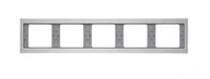 Klawisze i ramki - Berker Ramka potrójna pięciokrotna pozioma K.5 aluminium - miniaturka - grafika 1