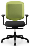 Fotele i krzesła biurowe - Giroflex 434 zielony fotel obrotowy - miniaturka - grafika 1