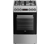 Kuchenki gazowo-elektryczne - Beko FSM51338DXDT Termoobieg - miniaturka - grafika 1