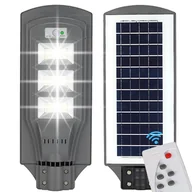 Lampy ogrodowe - Lampa solarna uliczna led latarnia z pilotem czujnik ruchu i zmierzchu ip65 - miniaturka - grafika 1