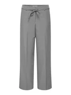 Spodnie damskie - ONLY Spodnie materiałowe Marine 15338350 Szary Straight Fit - miniaturka - grafika 1