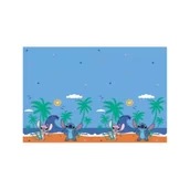 Dekoracje i nakrycia stołu na imprezę - Obrus plastikowy Stitch&Angel Disney 120x180cm - miniaturka - grafika 1