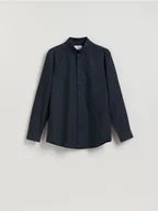 Koszule męskie - Reserved - Bawełniana koszula regular fit - granatowy - miniaturka - grafika 1