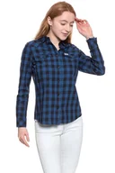 Koszule damskie - Wrangler, Koszula damska, Ls Western Shirt Deep Water W5240N6Df, rozmiar XS - miniaturka - grafika 1