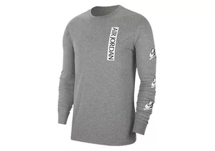 Nike Air Jordan Jumpman Classics Long-Sleeve Crew Tee Carbon Heather - Koszulki męskie - miniaturka - grafika 1