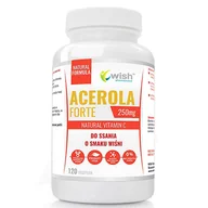 Witaminy i minerały dla sportowców - Wish Acerola Forte 250mg 120tabs - miniaturka - grafika 1