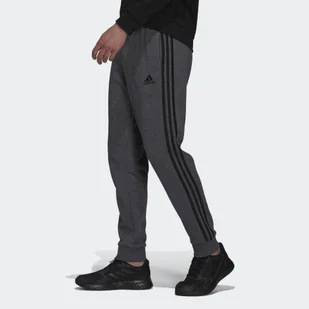 Spodnie męskie adidas Essentials French Terry Tapered Cuff 3-Stripes Pants - Spodnie sportowe męskie - miniaturka - grafika 1