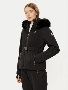 Aulp Kurtka narciarska Velda Czarny Slim Fit - Kurtki narciarskie - miniaturka - grafika 1