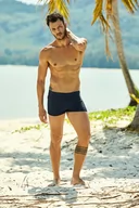 Kąpielówki męskie - SZORTY KĄPIELOWE HENDERSON 37817 HUCK (kolor granat, rozmiar XL) - miniaturka - grafika 1