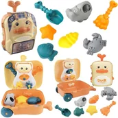 Zabawki do piasku - Zestaw do piasku w walizce 8el - miniaturka - grafika 1