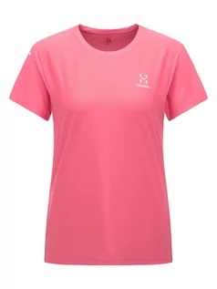 Koszulki sportowe damskie - Haglöfs Koszulka funkcyjna "Lim Tech" w kolorze różowym - grafika 1
