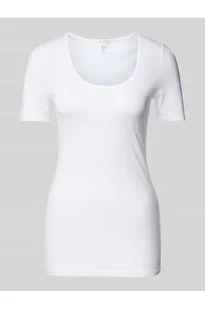T-shirt z okrągłym dekoltem - Hanro - Koszulki i topy damskie - miniaturka - grafika 1