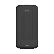 Powerbanki - Silicon Power Powerbank QP75 10000mAh QC3.0+PD 2x USB-C, 1x USB-A, 1x Micro-USB, wybudowane kable, czarny - miniaturka - grafika 1