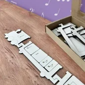 Pomoce naukowe - Takty ćwierćnutowe w metrum 3/4 Pociąg muzyczny - miniaturka - grafika 1