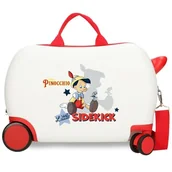 Walizki - Joumma Disney Pinocchio & Litle Sidekick Walizka dziecięca biała 45 x 31 x 20 cm twarda ABS 24,6 l 2 kg 4 koła bagaż podręczny, biała, walizka dziecięca - miniaturka - grafika 1