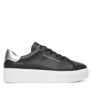 Sneakersy Tommy Hilfiger Essential Platform Court Sneaker FW0FW08756 Czarny - Sneakersy damskie - miniaturka - grafika 1