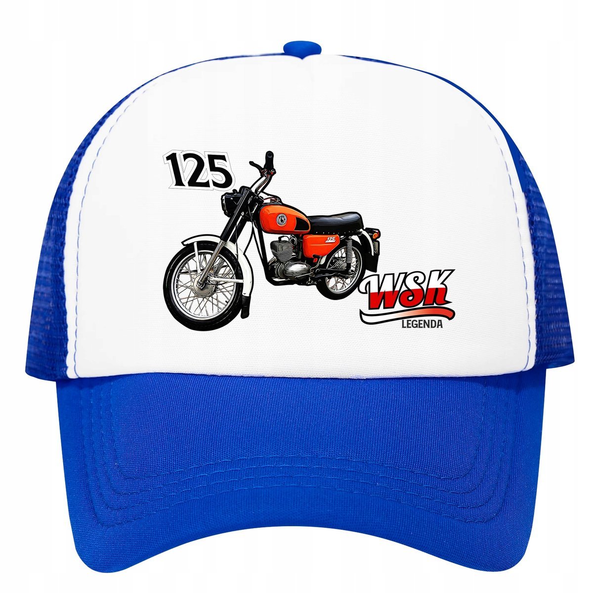 Czapka z daszkiem trucker siateczka tirówka WSK 125 motor motocykl fan 14