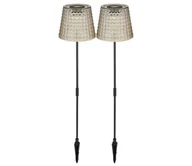 Lampy ogrodowe - Globo 36635-2S - ZESTAW 2x LED Oświetlenie solarne SOLAR LED/0,06W/3V IP44 szare - miniaturka - grafika 1