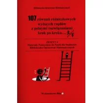 Bila Wiesława Regel 107 równań różniczkowych wyższych rzędów z pełnymi rozwiązaniami krok po kroku - Matematyka - miniaturka - grafika 1