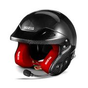 Kaski do sportów motorowych - Kask otwarty Sparco RJ-I Carbon czarno-czerwony (FIA) - miniaturka - grafika 1