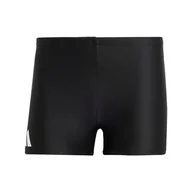 Kąpielówki męskie - Męskie Bokserki kąpielowe ADIDAS SOLID BOXER IA7091 – Czarny - miniaturka - grafika 1