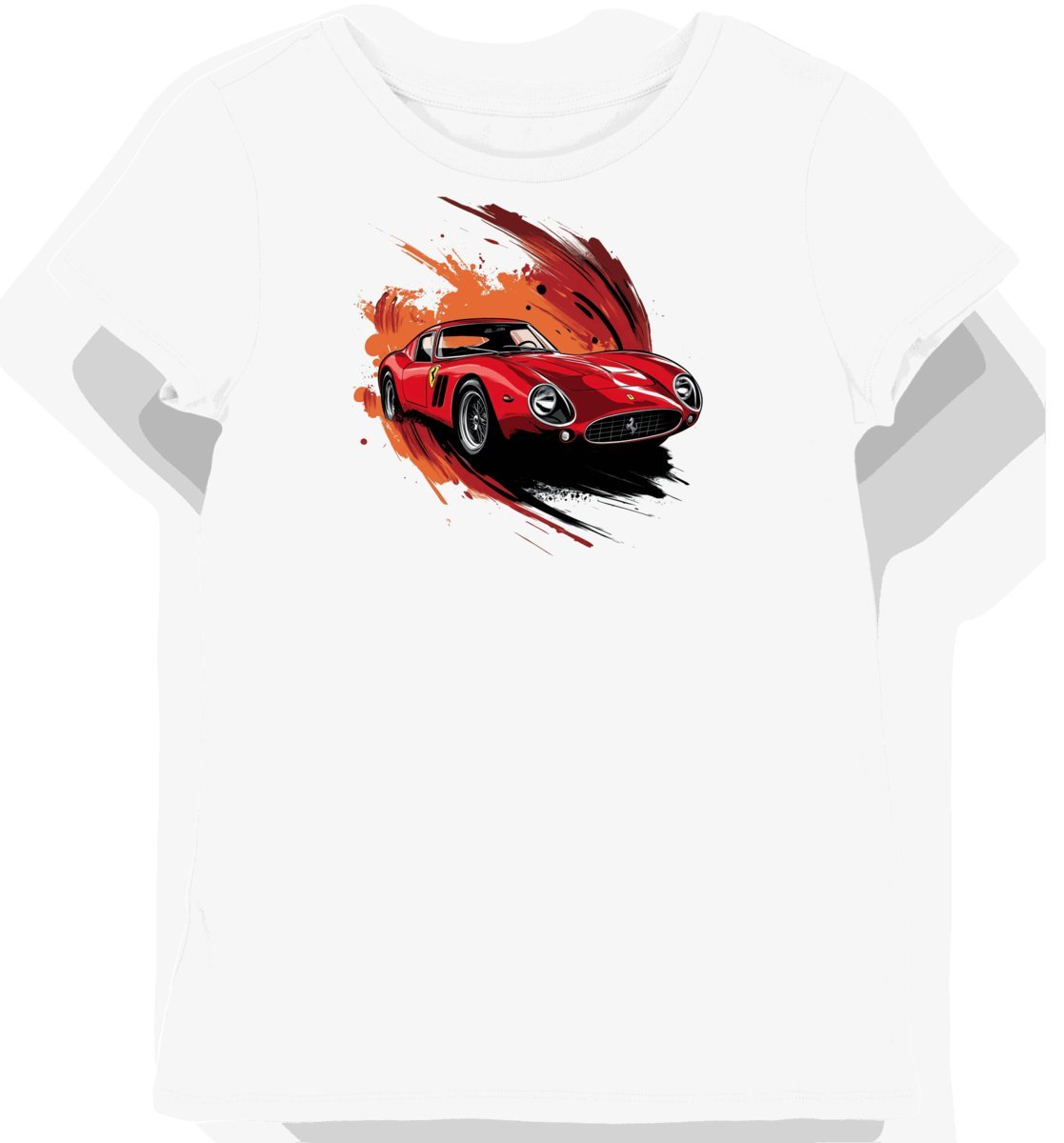 Koszulka damska biała z Klasycznym Ferrari GTO XL