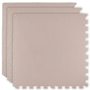 Mata piankowa podłogowa Humbi 180x60 Duże puzzle piankowe wodoodporne bezpieczne 3 szt. Jasnoróżowa - Puzzle - miniaturka - grafika 1