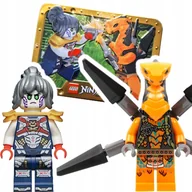 Figurki dla dzieci - Lego Ninjago Pixal vs. Viper Flyer, metalowe pudełko - miniaturka - grafika 1