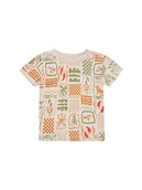 Kaftaniki dla niemowląt - Noppies Koszulka "Okazaki" w kolorze beżowym - miniaturka - grafika 1