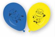 Urodziny dziecka - Balony urodzinowe Minionki - 25 cm - 8 szt - miniaturka - grafika 1