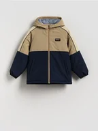 Kurtki i płaszcze dla chłopców - Reserved - Kurtka z kapturem - beżowy - miniaturka - grafika 1